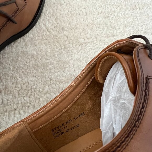 Santino Luciano Brown Memory Foam Dress Shoes 11 - Picture 8 of 8